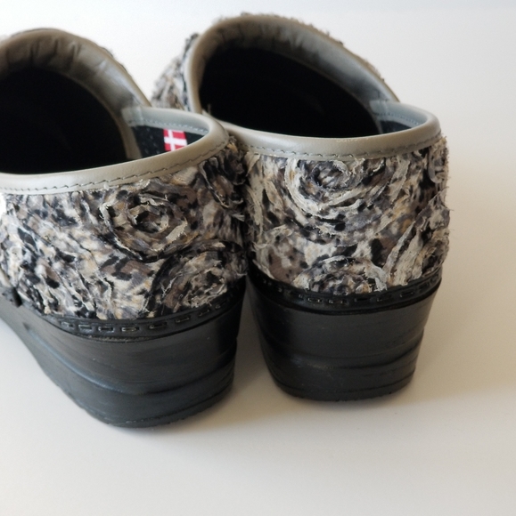 SANITA Clogs Fabric Rose Floral Design size 37 - Picture 3 of 5